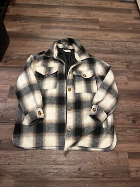 Arula grunge flannel jacket winter plaid size A